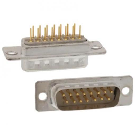 Norcomp Konektor D-Sub, řada: 172, počet kontaktů: 15, orientace těla: Rovný 10.9 mm, Montáž do panelu Vnější,