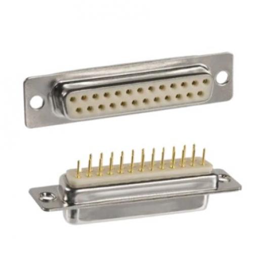 Norcomp Konektor D-Sub, řada: 172, počet kontaktů: 25, orientace těla: Rovný 10.9 mm, Montáž do panelu Vnitřní,