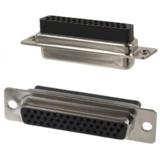 Norcomp Konektor D-Sub, řada: 180, počet kontaktů: 44, orientace těla: Rovný 2.28 mm, Montáž do panelu Vnitřní,