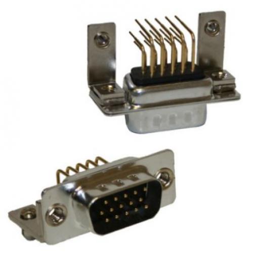 Norcomp Konektor D-Sub, řada: 181, počet kontaktů: 44, orientace těla: Pravý úhel 2.28 mm, Montáž do panelu Vnitřní,