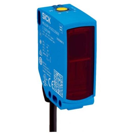 SICK Fotoelektrický snímač, řada: W16 LED Blok Kabel, výstup: NPN Polarizovaný retro odraz IP66, IP67, IP69