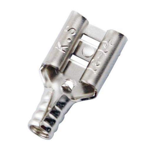 RS PRO Zásuvný konektor, řada: RS PRO Neizolované, 0.8 x 6.35 mm, Stříbrná Vnitřní, celková délka: 15.2 mm, min. AWG: 16