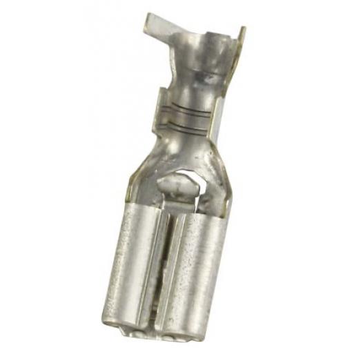 RS PRO Zásuvný konektor, řada: RS PRO Neizolované, 4.75 x 0.5 mm, Stříbrná Vnitřní, celková délka: 17.2 mm, min. AWG: 20