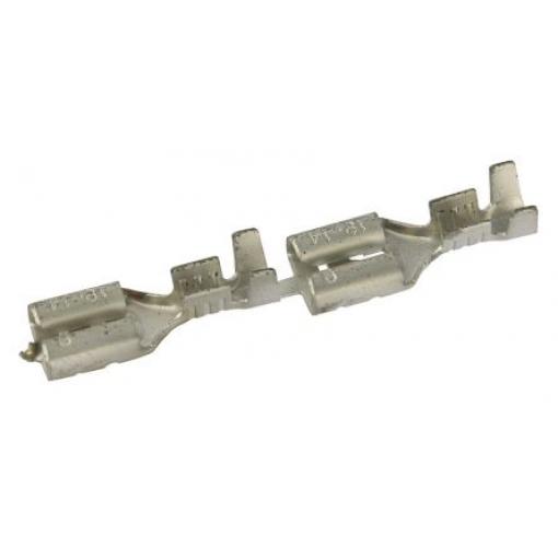 RS PRO Zásuvný konektor, řada: RS PRO Neizolované, 6.35 x 0.8 mm, Stříbrná Vnitřní, celková délka: 19.5 mm, min. AWG: 18