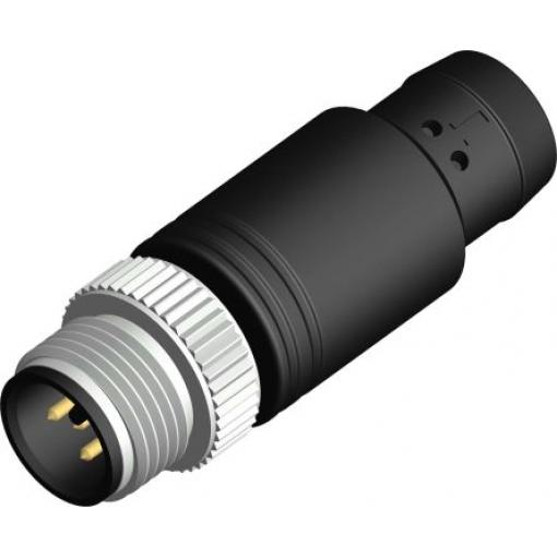 Kulatý konektor, počet kontaktů: 4, Kabel, velikost: M12 RS PRO, pohlaví kontaktu: Vnější, orientace těla: Rovný
