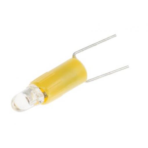 RS PRO Kontrolka barva světla Žlutá Jednočipové, průměr: 4.25 mm, 12 V ac/dc