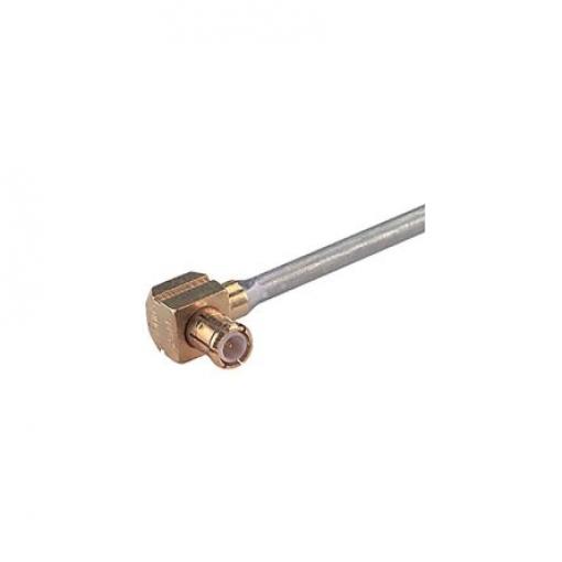 Huber+Suhner Koaxiální konektor, řada: 16_MCX-50-1-11/111_NE Vnější, 50 Ω, orientace těla: Pravý úhel, Kabel Konektor