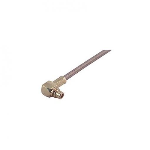 Huber+Suhner Koaxiální konektor, řada: 16_MMCX-50-1-1/111_OH Vnější, 50 Ω, orientace těla: Pravý úhel, Kabel Konektor