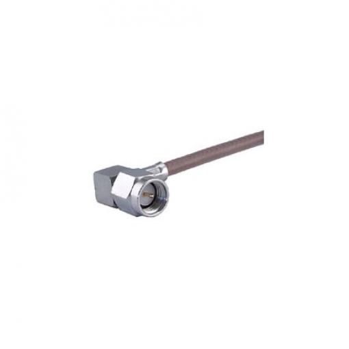 Huber+Suhner Koaxiální konektor, řada: 16_SMA-50-2-112/133_NE Vnější, 50 Ω, orientace těla: Pravý úhel, Kabel Konektor