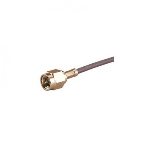 Huber+Suhner Koaxiální konektor, řada: 11_SMA-50-2-27/111_NE Vnější, 50 Ω, orientace těla: Rovný, Kabel Konektor SMA