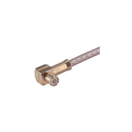 Huber+Suhner Koaxiální konektor, řada: 16_MCX-50-2-11/111_NH Vnější, 50 Ω, orientace těla: Pravý úhel, Kabel Konektor
