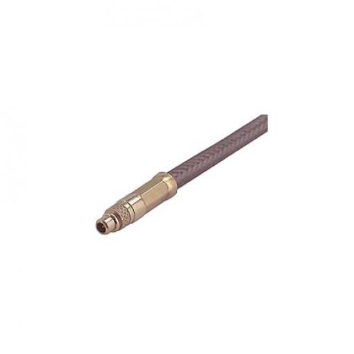 Huber+Suhner Koaxiální konektor, řada: 11_MMCX-50-2-4/111_OE Vnější, 50 Ω, orientace těla: Rovný, Kabel Konektor MCX