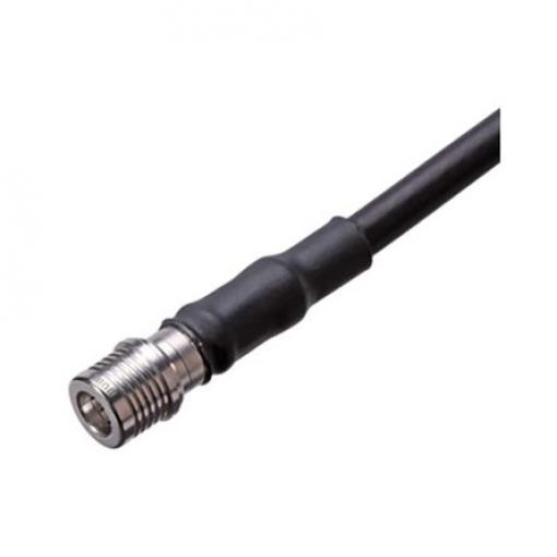 Huber+Suhner Koaxiální konektor, řada: 11_QMA-W50-4-3/133_NE Vnější, 50 Ω, orientace těla: Rovný, Kabel Konektor QMA