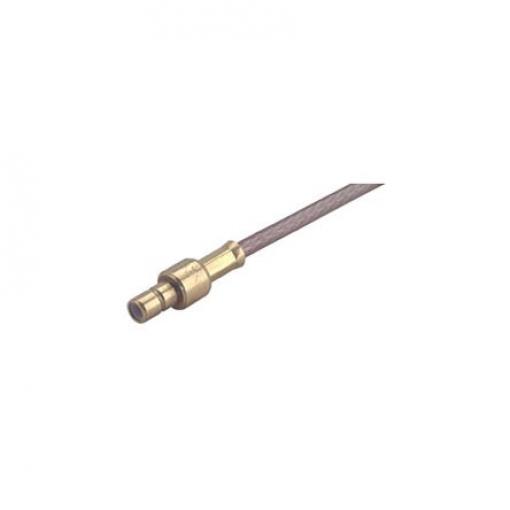 Huber+Suhner Koaxiální konektor, řada: 21_SMB-50-2-10/111_NE Vnitřní, 50 Ω, orientace těla: Rovný, Kabel Konektor SMB