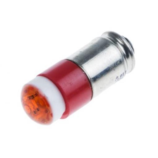 Žárovka indikátoru barva světla Červená, objímka žárovky: Miniaturní drážka vícečipový, průměr: 6mm, 24V ac/dc