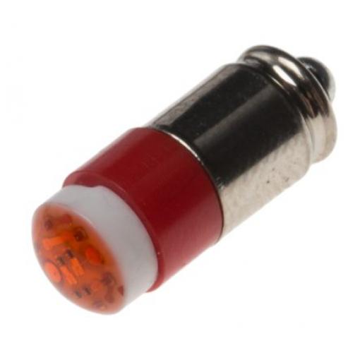 Žárovka indikátoru barva světla Červená, objímka žárovky: Miniaturní drážka vícečipový, průměr: 6mm, 28V ac/dc
