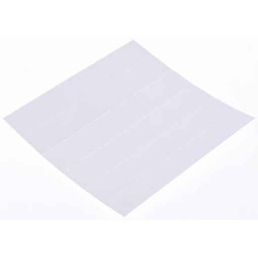 Štítky na zásuvky Bílá Lakovaná ocel Průhledné zásuvky 10 mm x 64 mm x 1 mm Raaco
