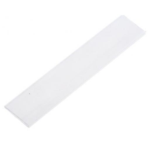 Štítky na zásuvky Bílá Lakovaná ocel Průhledné zásuvky 10 mm x 52 mm x 1 mm Raaco