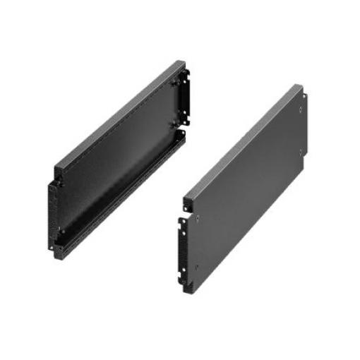 Rittal Regálový panel 19in VX základna/podstavec boční obkladová lišta, Ocel x 40 HP barva Černá 200 mm 1200 mm