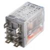 Releco Výkonové relé DPDT Montáž na plošný spoj 6 A 230 V ac C7