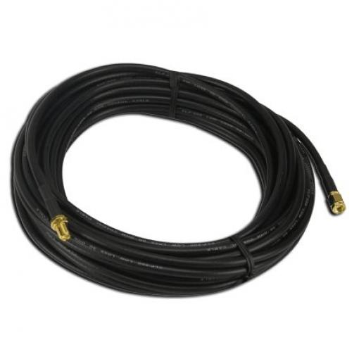 Koaxiální kabel, řada: CBA, Černá Vnější Polytetrafluorethylén, A: SMA Vnitřní, B: SMA 10 m RF Solutions