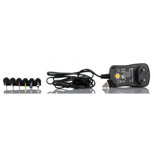 RS PRO Adaptér AC/DC, výstup: 12V dc, 3 V dc, 4.5 V dc, 5 V dc, 6 V dc, 7.5 V dc, 9 V dc, počet výstupů: 7 Zaměnitelné