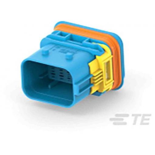 TE Connectivity Automobilový konektor, počet kontaktů: 22 barva Černá, Vnější, Kabel, řada: LEAVYSEAL Krimpovací, IP69K,