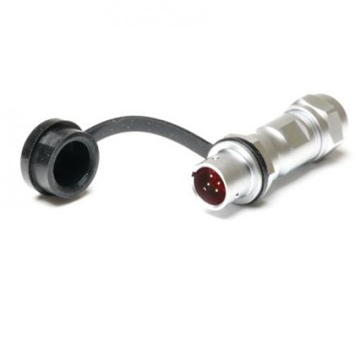 Kulatý konektor, počet kontaktů: 4, Kabel, velikost: Standard RS PRO, pohlaví kontaktu: Vnější, orientace těla: Rovný