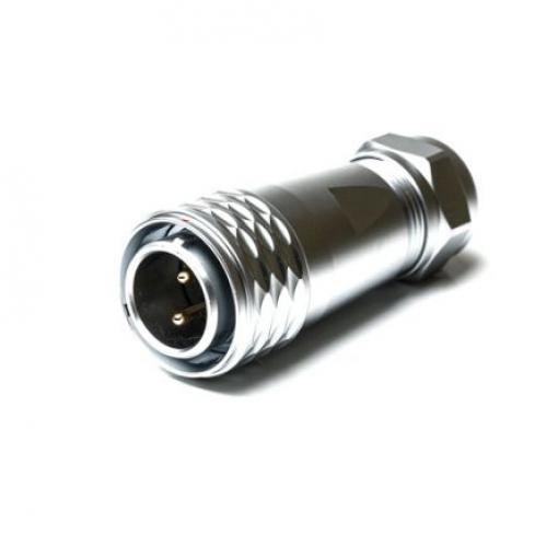 Kulatý konektor, počet kontaktů: 2, Kabel, velikost: M20 RS PRO, pohlaví kontaktu: Vnější, orientace těla: Rovný