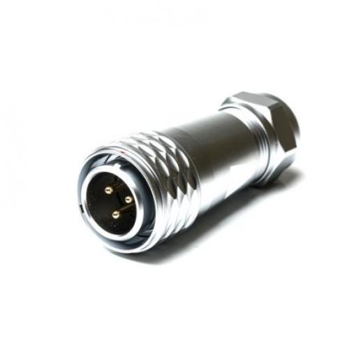 Kulatý konektor, počet kontaktů: 3, Kabel, velikost: M20 RS PRO, pohlaví kontaktu: Vnější, orientace těla: Rovný