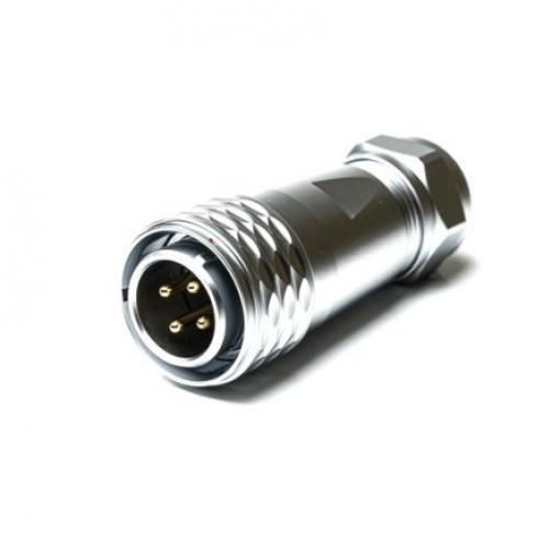 Kulatý konektor, počet kontaktů: 4, Kabel, velikost: M20 RS PRO, pohlaví kontaktu: Vnější, orientace těla: Rovný