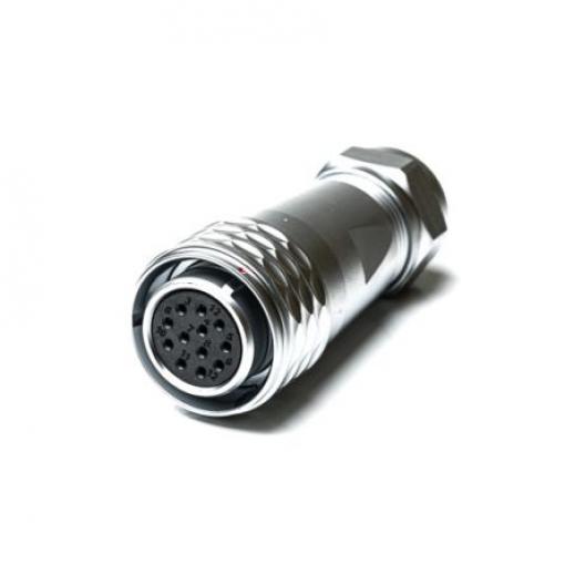 Kulatý konektor, počet kontaktů: 12, Kabel, velikost: M20 RS PRO, pohlaví kontaktu: Vnitřní, orientace těla: Rovný