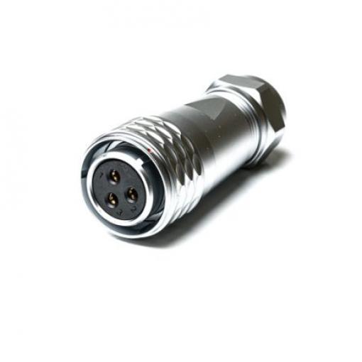 Kulatý konektor, počet kontaktů: 3, Kabel, velikost: M20 RS PRO, pohlaví kontaktu: Vnitřní, orientace těla: Rovný