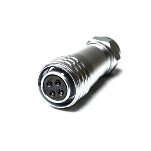 Kulatý konektor, počet kontaktů: 4, Kabel, velikost: M20 RS PRO, pohlaví kontaktu: Vnitřní, orientace těla: Rovný