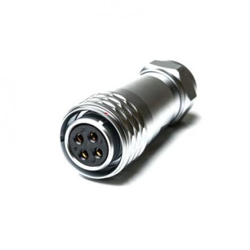 Kulatý konektor, počet kontaktů: 4, Kabel, velikost: M20 RS PRO, pohlaví kontaktu: Vnitřní, orientace těla: Rovný