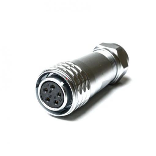 Kulatý konektor, počet kontaktů: 5, Kabel, velikost: M20 RS PRO, pohlaví kontaktu: Vnitřní, orientace těla: Rovný