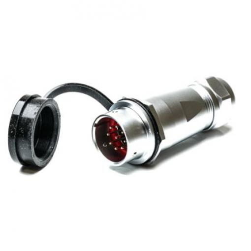 Kulatý konektor, počet kontaktů: 9, Kabel, velikost: M20 RS PRO, pohlaví kontaktu: Vnější, orientace těla: Rovný