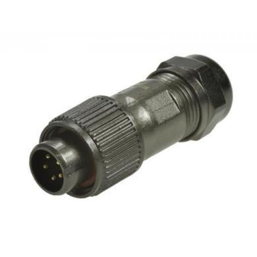 Kulatý konektor, počet kontaktů: 5, Kabel RS PRO, pohlaví kontaktu: Vnější, orientace těla: Rovný Zástrčka, řada: ST12