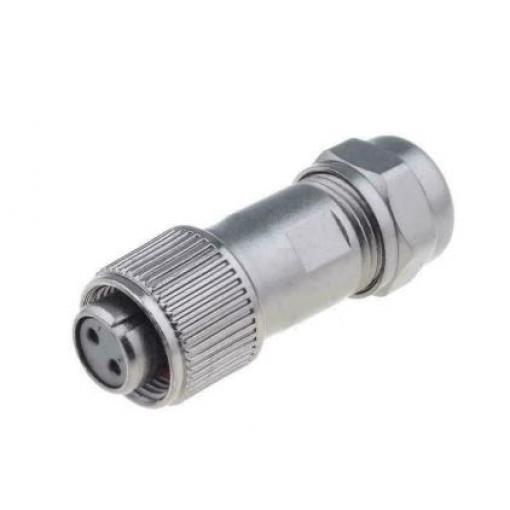 Kulatý konektor, počet kontaktů: 2, Kabel RS PRO, pohlaví kontaktu: Vnitřní, orientace těla: Rovný Zástrčka, řada: ST12,