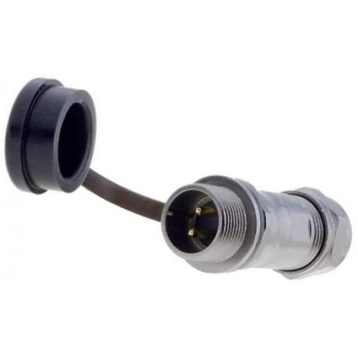 Kulatý konektor, počet kontaktů: 2, Kabel RS PRO, pohlaví kontaktu: Vnější, orientace těla: Rovný Zásuvka, řada: ST12,