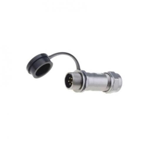 Kulatý konektor, počet kontaktů: 5, Kabel RS PRO, pohlaví kontaktu: Vnější, orientace těla: Rovný Zásuvka, řada: ST12,