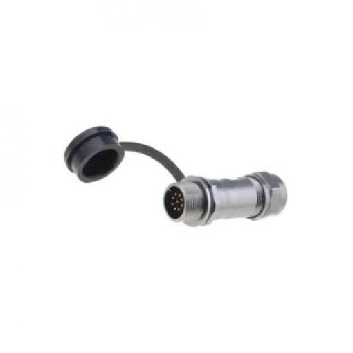 Kulatý konektor, počet kontaktů: 9, Kabel RS PRO, pohlaví kontaktu: Vnější, orientace těla: Rovný Zásuvka, řada: ST12,