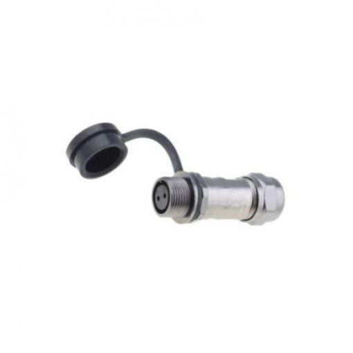Kulatý konektor, počet kontaktů: 2, Kabel RS PRO, pohlaví kontaktu: Vnitřní, orientace těla: Rovný Zásuvka, řada: ST12,