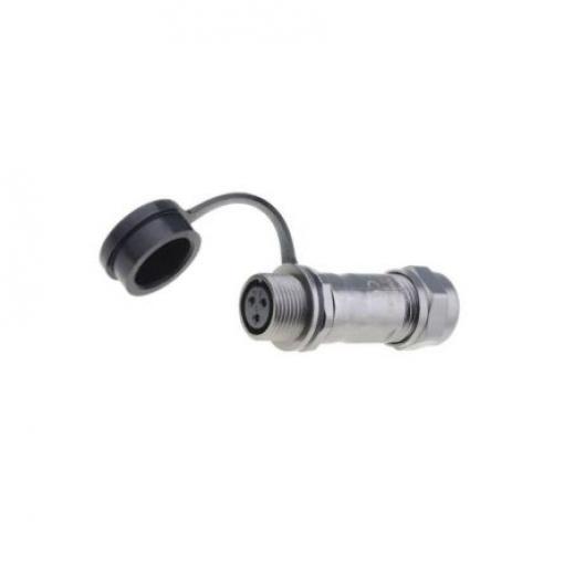 Kulatý konektor, počet kontaktů: 3, Kabel RS PRO, pohlaví kontaktu: Vnitřní, orientace těla: Rovný Zásuvka, řada: ST12,