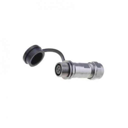 Kulatý konektor, počet kontaktů: 4, Kabel RS PRO, pohlaví kontaktu: Vnitřní, orientace těla: Rovný Zásuvka, řada: ST12