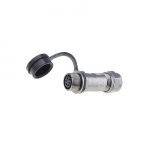Kulatý konektor, počet kontaktů: 6, Kabel RS PRO, pohlaví kontaktu: Vnitřní, orientace těla: Rovný Zásuvka, řada: ST12