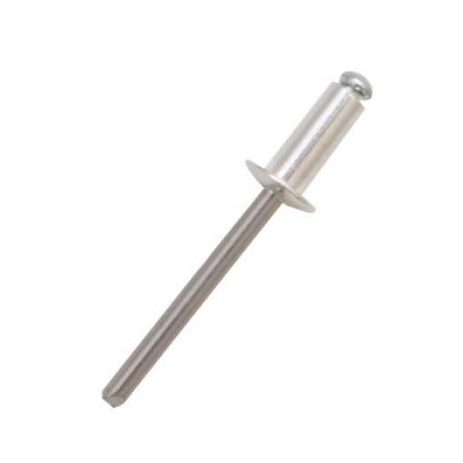 RS PRO Nýt, Hliník, délka nýtu: 6 mm, Obyčejný Ocel Slepý, průměr nýtu: 2.4 mm