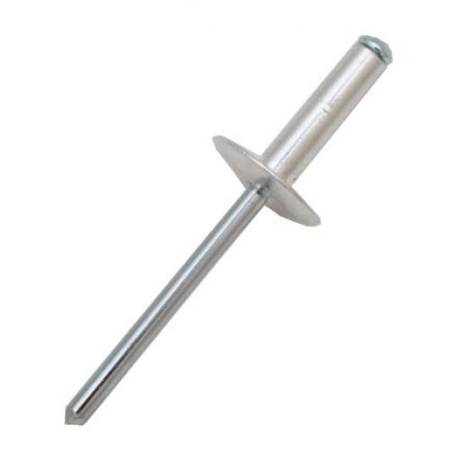 RS PRO Nýt, Hliník, délka nýtu: 17 mm, Obyčejný Ocel Slepý, průměr nýtu: 4.8 mm