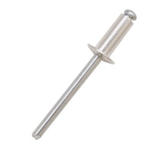 RS PRO Nýt, Ocel, délka nýtu: 20 mm, Obyčejný Ocel Slepý, průměr nýtu: 4.8 mm
