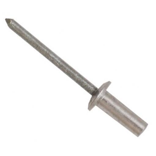 RS PRO Nýt, Ocel, délka nýtu: 6 mm, Obyčejný Ocel Slepý, průměr nýtu: 3.2 mm